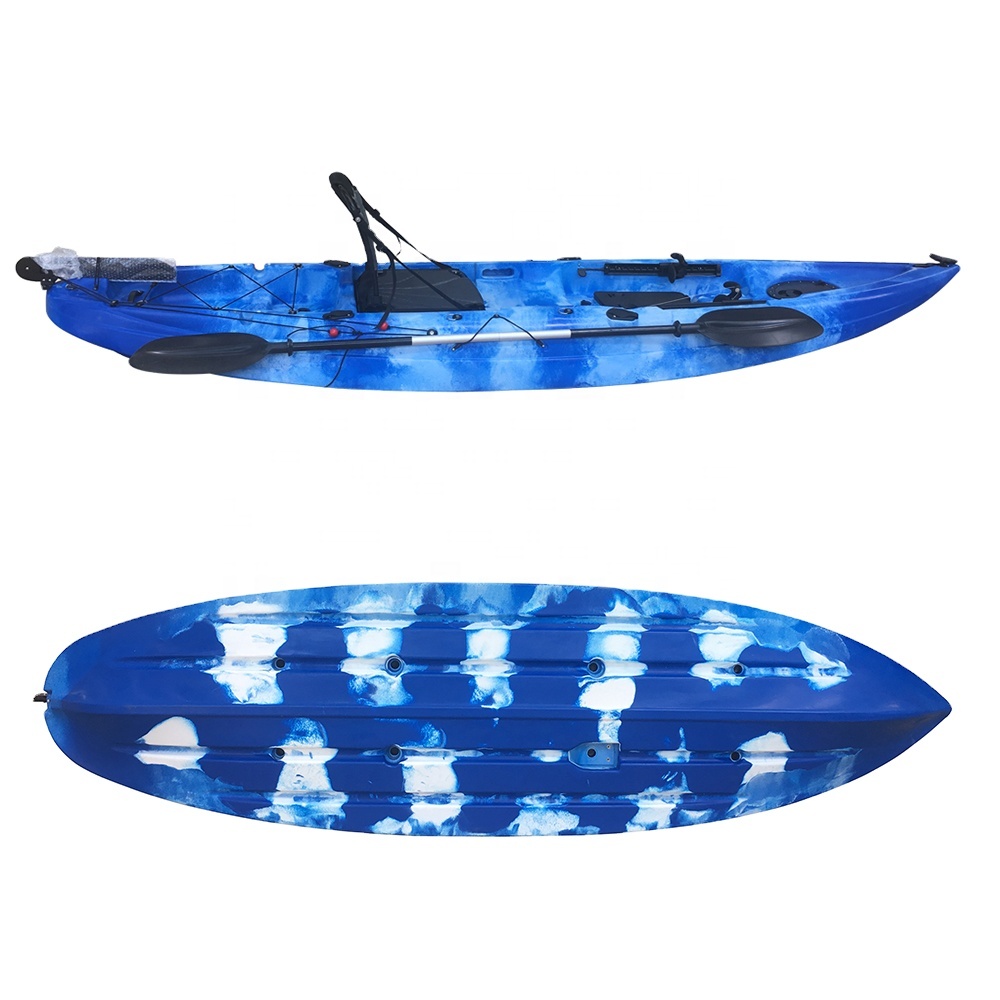 Fishing Kayak Sit In - ผู้ใหญ่คนหนึ่งคนและเด็กหนึ่งคนหรือสัตว์เลี้ยง 1 + 1 เรือคายัคตกปลานั่งบนเรือประมงแม่พิมพ์ Roto