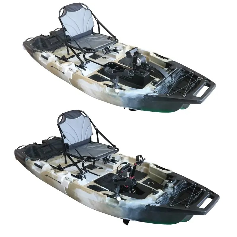 เรือคายัคแบบโมดูลาร์ 8 ฟุต พร้ - Fishing Kayak Pedal Drive บทวิจารณ์และราคา