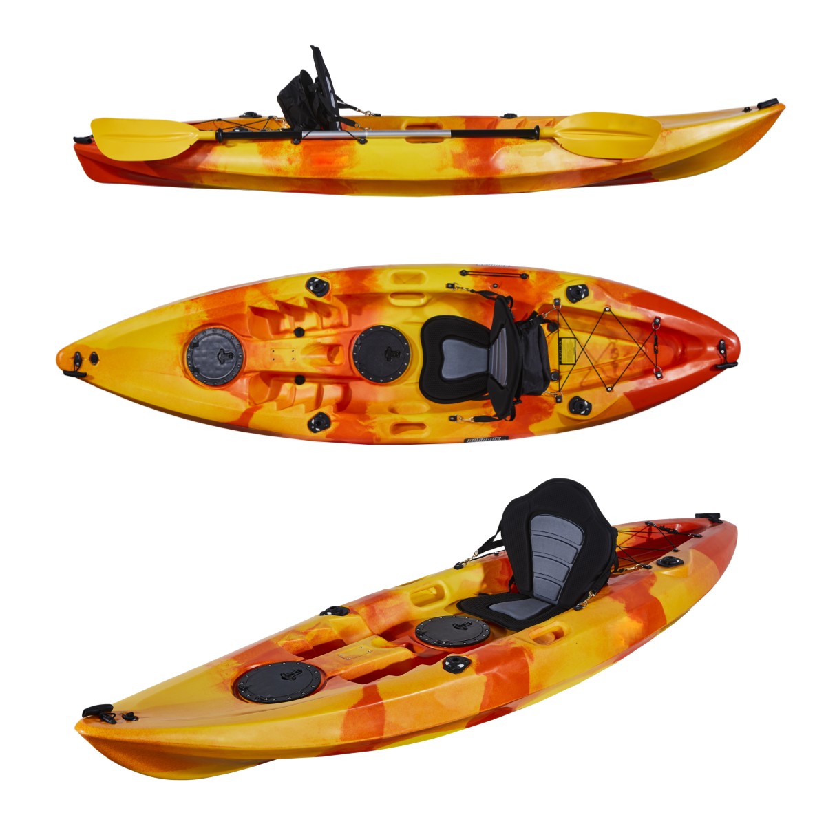 ผลิตในประเทศจีนเรือคายัคตกปลาค - Fishing Kayak Sit In บทวิจารณ์และราคา