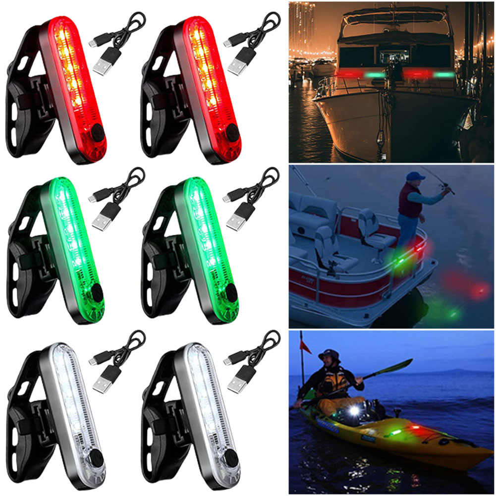 ไฟนำทางเรือ LED ชาร์จ USB ไฟสั - Fishing Kayak Inflatable บทวิจารณ์และราคา